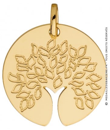 Médaille Arbre de Vie tronc ajouré (Or jaune)