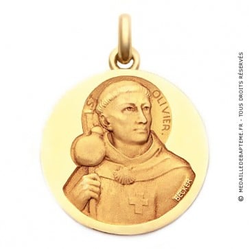Médaille Saint Olivier  - medaillle bapteme Becker