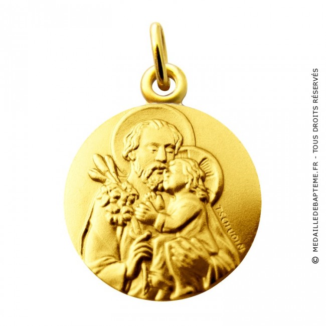 Medaille bébé Mon Premier Bijou Médaille Saint Christophe ronde