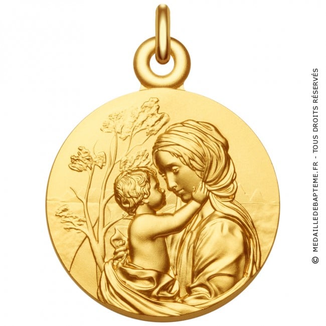 Médaille Enfant de la crèche grand or 9carats