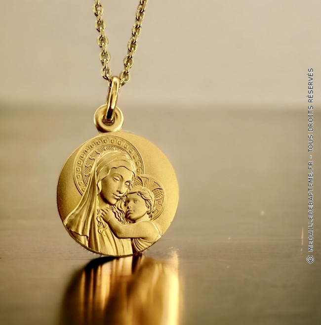 Médaille Vierge à l'enfant Boticcelli