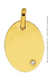 Œillet ovale laiton jaune TIR 36 x 8 mm - Miederhoff