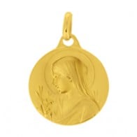Médaille Enfant Jésus dans la crèche Or Jaune 750 - Lumiosa