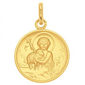 Médaille Agneau de Dieu et St Jean-Baptiste