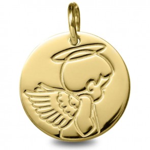 Médaille ange garçon (Or Jaune 9K)