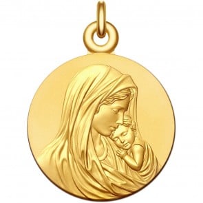 Medaille bapteme Vierge à l'Enfant Tendresse