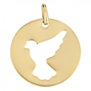 Médaille colombe en vol (Or Jaune)