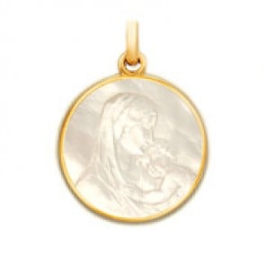 Médaille de la Maternité en nacre - medaillle bapteme Becker