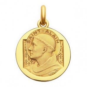 Médaille Saint Alain  - medaillle bapteme Becker