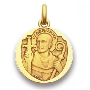 Médaille Saint Bernard  - medaillle bapteme Becker