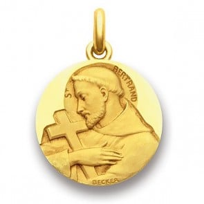 Médaille Saint Bertrand  - medaillle bapteme Becker