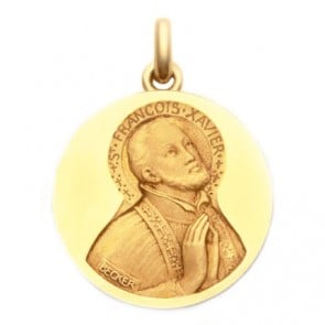 Médaille Saint François Xavier  - medaillle bapteme Becker