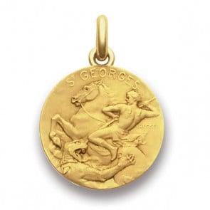 Médaille Saint Georges  - medaillle bapteme Becker