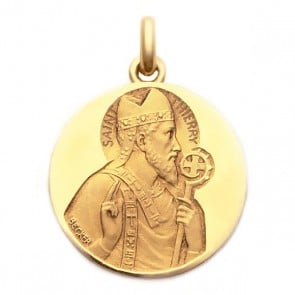 Médaille Saint Thierry  - medaillle bapteme Becker