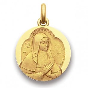 Médaille Sainte Françoise  - medaillle bapteme Becker