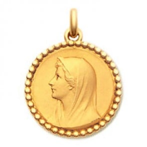 Médaille Vierge au Voile  - medaillle bapteme Becker