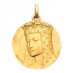 Médaille Vierge aux Etoiles  - medaillle bapteme Becker