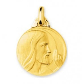 Médaille Rectangulaire Enfant Jésus, Or jaune 750 - Argyor