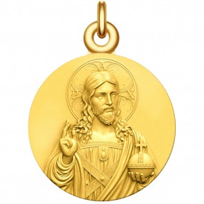 Médaille Christ Salvator Mundi (Vermeil)