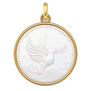 Médaille Colombe (Or & Nacre) 