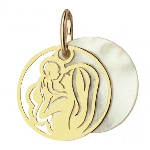 Médaille Maternité Or et Nacre (Or jaune