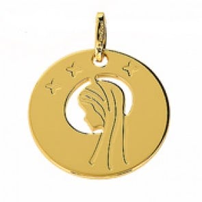 Médaille Vierge ajourée (Or Jaune)