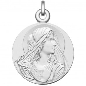 Médaille Vierge en prière 18mm (argent)
