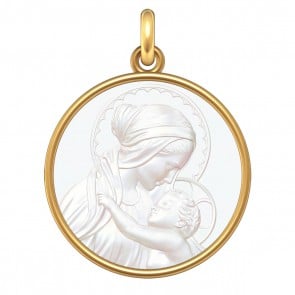 Médaille Vierge à l'Enfant Amour Maternel