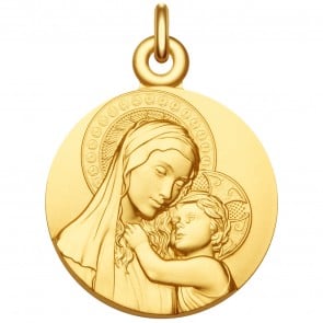 Médaille Vierge à l'enfant de Botticelli - Médaille de baptême