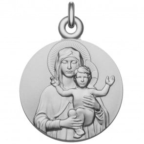 Médaille Vierge à l'Enfant bénissant (Argent)