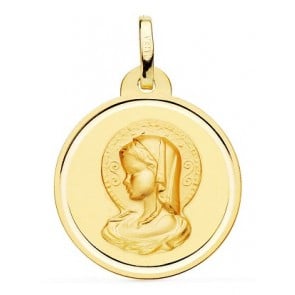 Médaille Virgo Virginum bord poli 