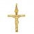 Croix Christ Fil Rond (Or Jaune)