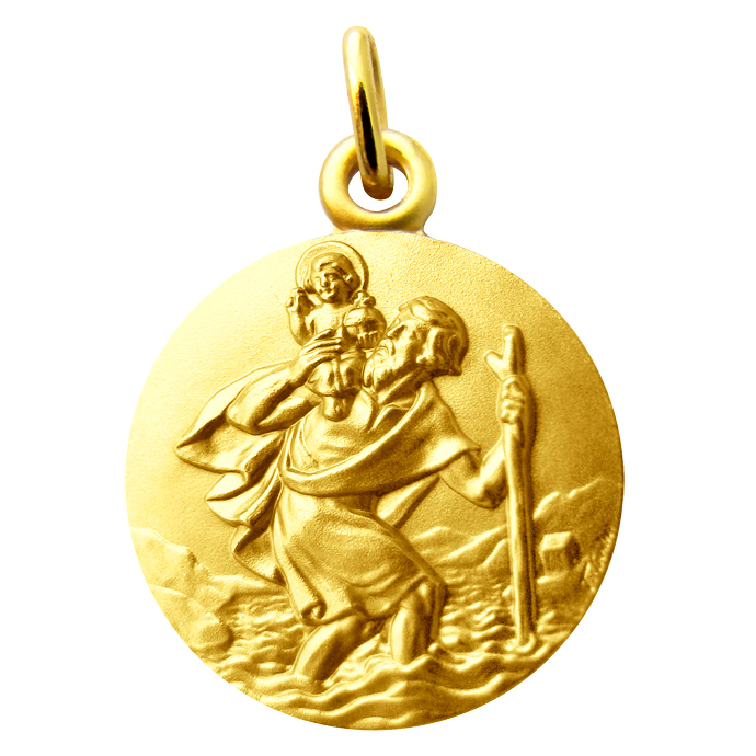 Médaille Saint Christophe Or 750